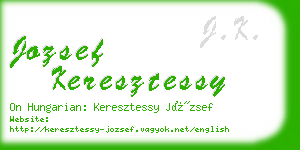 jozsef keresztessy business card